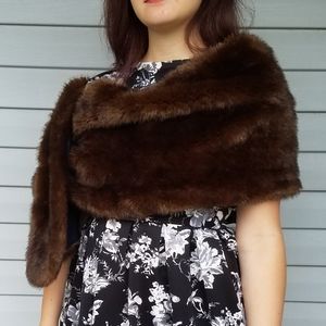 Zara Faux Fur Wrap Shawl